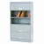 600 Series 5-Shelf Steel Receding Door File, Ltr, 36w x 13-3/4d x 75-7/8h, Gray