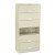 600 Series 6-Shelf Steel Receding Door File, Lgl, 36w x 16-3/4d x 75-7/8h, Putty