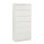 600 Series 6-Shelf Steel Receding Door File, Ltr, 36w x 13-3/4d x 75 7/8h, Gray