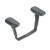 Height- & Width-Adjustable T-Bar Arms for 7700/Every-Day Swivel Chairs, Black