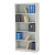 600 Series Jumbo Open File, 5-Shelf, Steel, Legal, 36w x 16-3/4d x 75-7/8h, Gray