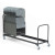8′ Folding Chair Cart, 37-Chair Capacity, Black