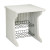 Aspira Printer Stand, Resin, 2-Shelf, 28 x 28 x 30, Platinum