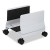 Metal Mobile CPU Stand, 10-1/4w x 10-5/8d x 9-3/4h, Light Gray