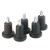 Bell Glides, 100 lbs./Glide, Black, 5/Set