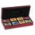 Velvet-Lined Tea Chest, 14 1/2 x 2 1/2 x 6 1/2, Mahogany