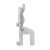 Map Hook with Clip, One Inch, for Map Rail